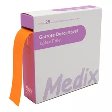 Garrote Descartável Rolo C/ 25 Tiras Latex Free - Medix