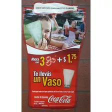 Coca Cola Poster Promocion Vasos Esmerilados Año 2006