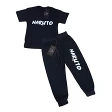 Calça Moletom + Camisa Infantil Naruto Akatsuki Anime Oferta