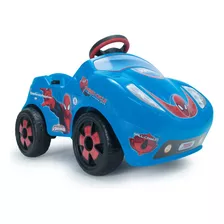 Montable Electrico Niños Fire Spiderman 6v Injusa Coche Color Azul 110v