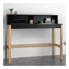 Mesa Para Computador Escrivaninha Aparador Preto Pinus