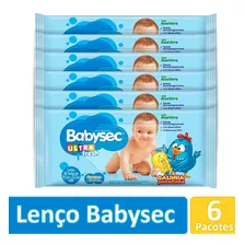 Lenços Umedecidos Galinha Pintadinha Babysec 6 Pacotes C/46