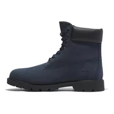 Bota Timberland 6 Pulgadas Tb0a28qpep2 Hombre Color Azul Diseño De La Tela Liso Talla 26.5