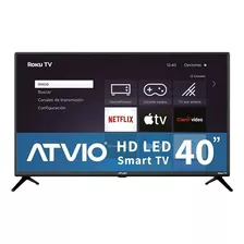 Pantalla De 40 Pulgadas Atvio Atv-40hdr Smart Tv Roku Led Hd