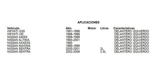 Caliper De Freno Delantero Izquierdo Infiniti G20 1991-1996 Foto 6