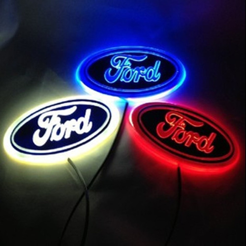 23 * 9cm Led Ford 3d Logo Luz Blanca Clara Foto 5