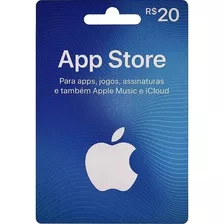 Cartão Gift Card App Store R$ 20 Envio Imediato