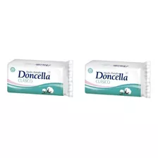 Pack X2u Doncella Algodón Hidrófilo Clásico 140 Grs