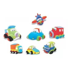 Pelúcias Avião, Trem, Caminhão, Carro, Bau, Carrinho, 7pc