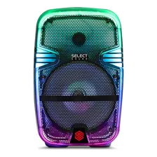 Bafle Con Luces Led Select Sound Bt1609 8 Pulgadas Color Negro