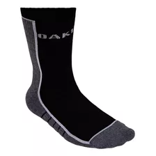 Meia Oakley Color Crew Sock Cano Alto Preto