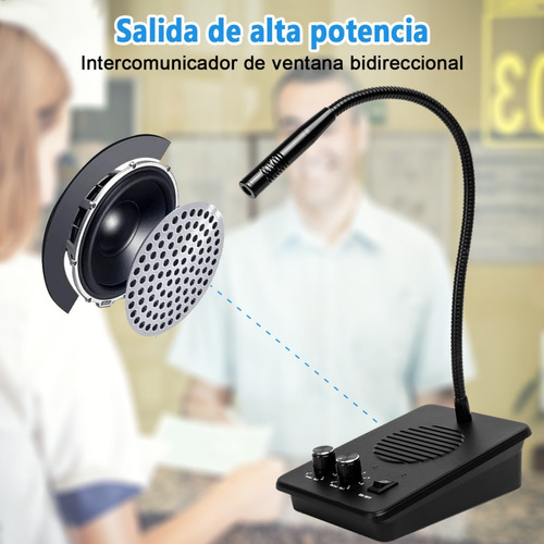 Intercomunicador Para Ventanillas Bidireccional Sonido Claro Foto 5