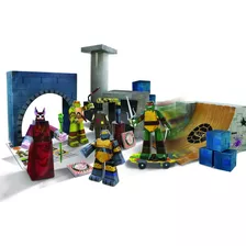 Turtles Lair Deluxe Pack 90 Pieces Blueprints Paper Craft