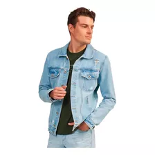 Jaqueta Jeans Acostamento Classic Ou24 Azul Masculino