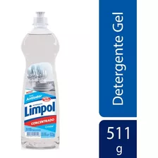 Detergente Para Lava-louças Limpol Cristal Em Gel Cristal Em Squeeze 511 G