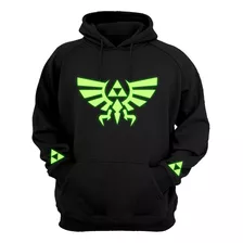 Sudadera Brilla Obscuridad Zelda Link, Tri Fuerza