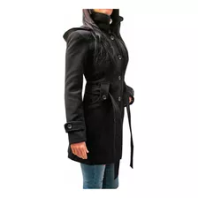 Tapado Mujer Paño Forrado Calidad Campera Trench Abrigo Saco