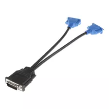 Dms-59 59 Pin Dvi Macho A 2 Adaptador De Monitor Vga Hembra