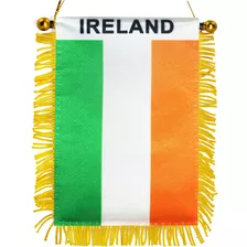 Bandera Colgante De Irlanda Fringy De 4 X 6 Pulgadas Mi...