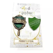 Pin Harry Potter Headboy + Prefecto Slytherin Lic. Oficial