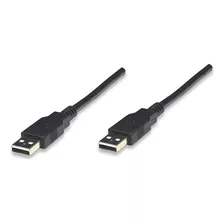 Cable Dispositivos Usb A De Alta Velocidad Manhattan 306089 Color Negro