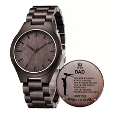 Reloj Hombre Armani Exchange Wj-f1024 Cuarzo Pulso Madera En