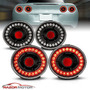 2005-2012 Chevrolet Corvette C6 Coupe Black Led Brake Ta Rzk