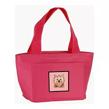 Bolsa Almuerzo Yorkshire Terrier Rosa, Aislante,