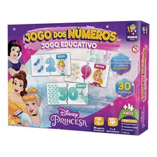 Brinquedo Educativo Princesas Jogo Dos Números 60p