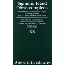 Livro Sigmund Freud Obras Completas Vol Xx Traducción José E