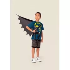 Conjunto 2 Peça Camiseta E Bermuda Batman Infantil Masculino