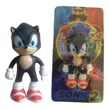 Boneco Super Sonic Preto 15cm Coleção Brinquedo Infantil