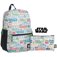 Mochila / Morral Grande Star Wars Estampado Capi