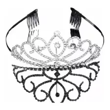 Tiara Con Diamante Imitación Corona Princesa Accesorio Pelo