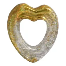 Flotador Corazón 90cms Dorado - Ps