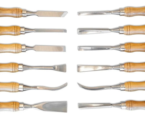 Set Gubias Madera Bremen 12 Pz Acero Profesional 7642 Dgm