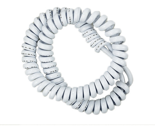 Cable Espiralado Para Iluminación 60cm Blanco O Negro