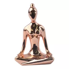 Estátua Enfeite Decorativo Posição De Yoga Shinning 11,5cm