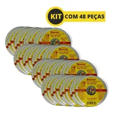48 Peças Disco De Corte Extra Fino Starrett 4.1/2 X 1mm Cor Amarelo