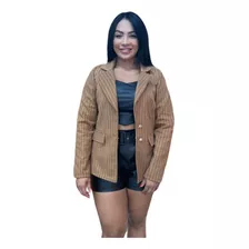 Blazer Feminino Lâ Batida Listrado