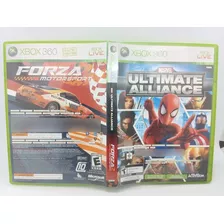 Ultimate Alliance + Forza 2 Xbox 360 Original 2 Jogos Mídia