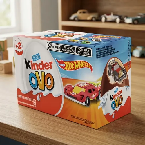 Kinder Ovo Hot Wheels 2 Unidades De 20g