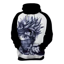 Blusa De Frio Moletom Kakashi Naruto Anime Mangá Série Hd01