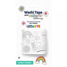 Fita Adesiva Decorada Washi Tape Para Colorir Lettering