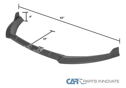 Fit 14-19 Ford Fiesta S Se Matte Black Pp Front Bumper L Ttx Foto 2