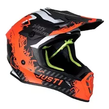 Capacete Motocross Just1 J38 Mask Laranja Velocross Enduro