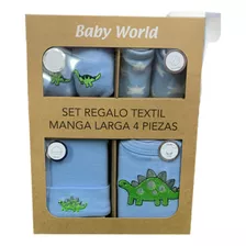 Set Regalo Bebe Baby Shower 4 Pzas 0 Meses, Cod. Fs120