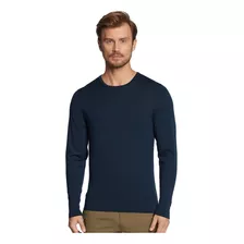 Suéter Calvin Klein Jeans Tricot Crewneck Ckj Azul Marinho