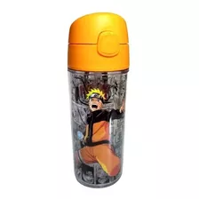 Garrafa Copo Squeeze Escola Água Naruto Uzumaki Canudo 270ml