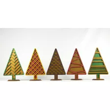 Adornos Arbolitos Decorativos Navidad Set De 5 Arboles